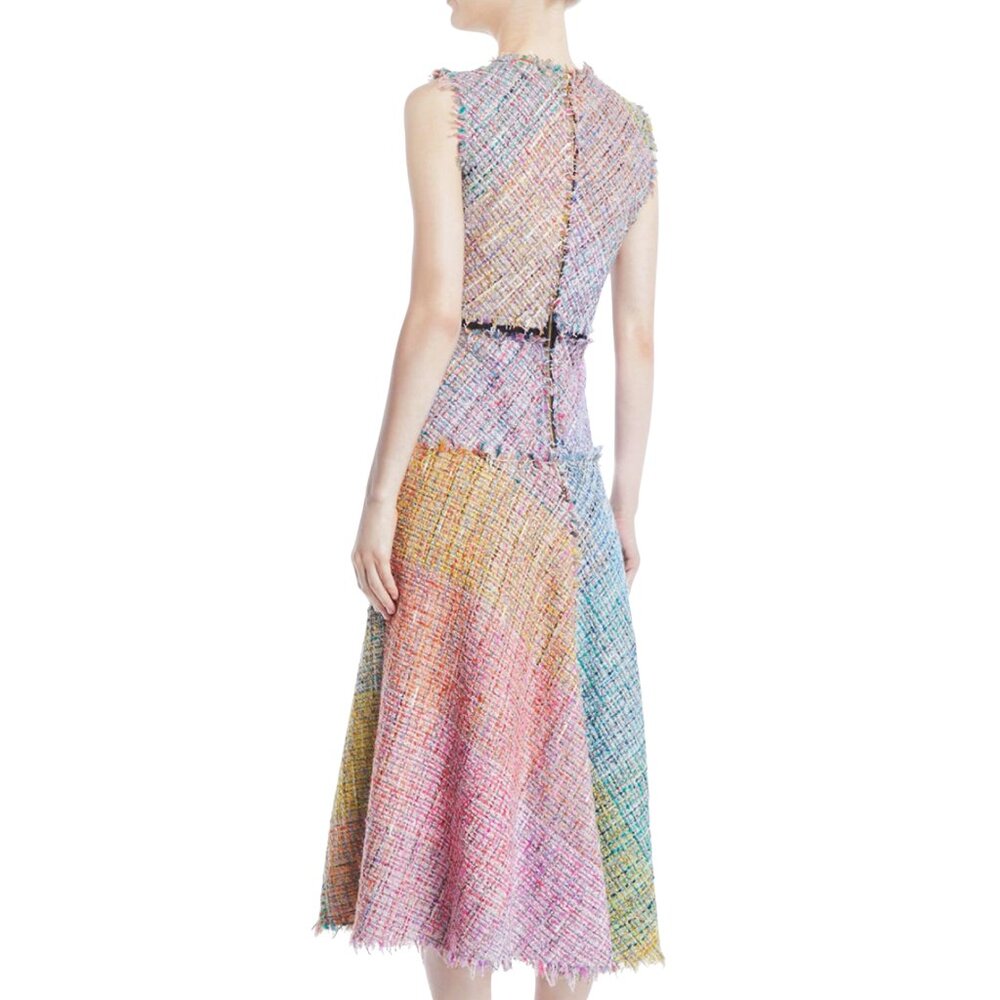 ESCADA TWEED MIDI DRESS SIZE 32D, XS/S US NEW - Picture 12 of 15